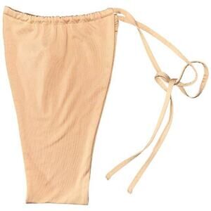 Salty Women’s Size S Tan Nude High Rise Adjustable One Side Tie Bikini Bottom